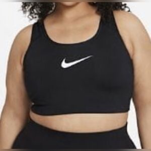 3X Nike Dri Fit Sports Bra, Black, Athleisure, Yoga, Workout, Logo, Plus Size